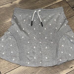 Burberry Gray Star Patterned Kids Skirt Size 12 Youth